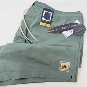 Pendleton Mens XL Hydromorph Swim Trunks Sage Green 6 Inch Inseam NEW